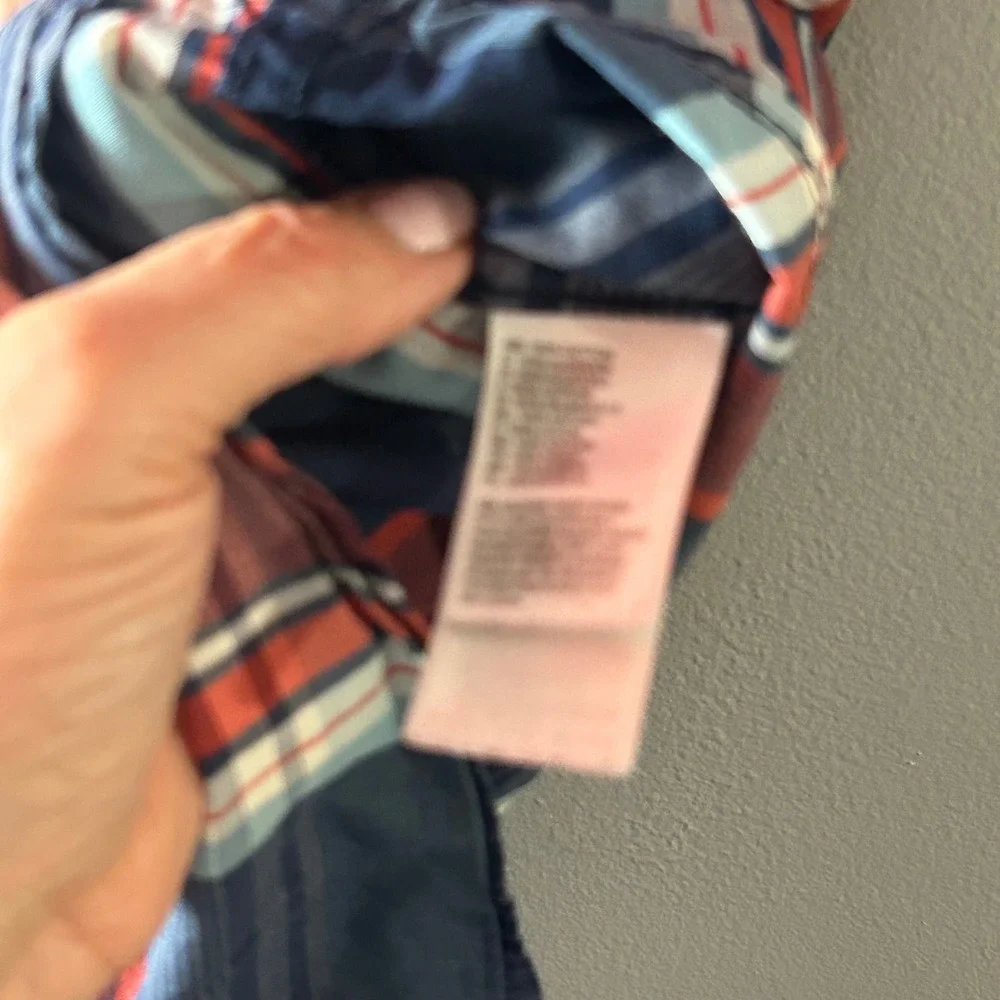 The North Face Plaid Short Sleeve‎ Button Up Shirt Men's Size Medium